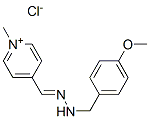 4-[[(4-methoxyphenyl)methylhydrazono]methyl]-1-methylpyridinium chloride Struktur