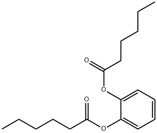 1,2-phenylene dihexanoate Struktur