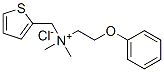 dimethyl(2-phenoxyethyl)(2-thienylmethyl)ammonium chloride Struktur