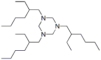 1,3,5-tri(2-ethylhexyl)hexahydro-1,3,5-triazine  Struktur