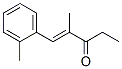 2-methyl-1-o-tolylpent-1-en-3-one Struktur