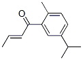 1-[5-isopropyl-2-methylphenyl]-2-buten-1-one Struktur