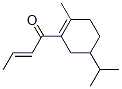 1-(5-isopropyl-2-methyl-1-cyclohexen-1-yl)-2-buten-1-one Struktur