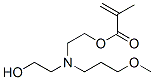 2-[(2-hydroxyethyl)(3-methoxypropyl)amino]ethyl methacrylate Struktur