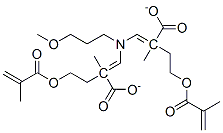 [(3-methoxypropyl)imino]di-2,1-ethanediyl bismethacrylate Struktur