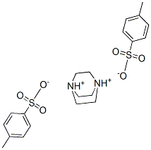 1,4-diazoniabicyclo[2.2.2]octane bis(toluene-p-sulphonate) Struktur