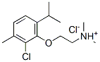 2-[2-chloro-6-(isopropyl)-3-methylphenoxy]ethyl(dimethyl)ammonium chloride Struktur