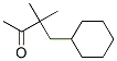 4-cyclohexyl-3,3-dimethylbutan-2-one Struktur