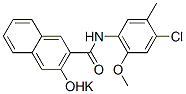 potassium N-(4-chloro-6-methoxy-m-tolyl)-3-hydroxynaphthalene-2-carboxamidate Struktur