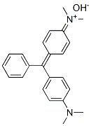 dimethyl[4-[[4-(dimethylamino)phenyl]benzylidene]-2,5-cyclohexadien-1-ylidene]ammonium hydroxide Struktur