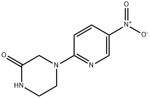 4-(5-nitropyridin-2-yl)piperazin-2-one Struktur