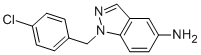 1H-Indazol-5-amine, 1-[(4-chlorophenyl)methyl]- Struktur