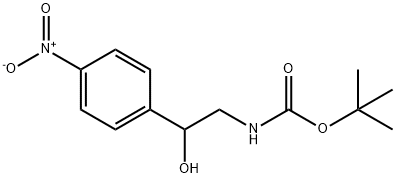 [2-HYDROXY-2-(4-NITRO-PHENYL)-ETHYL]-CARBAMIC ACID TERT-BUTYL ESTER Struktur