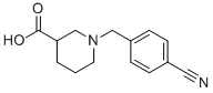 1-(4-cyanobenzyl)piperidine-3-carboxylic acid Struktur