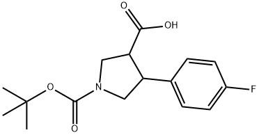 4-(4-FLUORO-PHENYL)-PYRROLIDINE-1,3-DICARBOXYLIC ACID 1-TERT-BUTYL ESTER