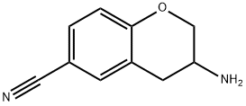 2H-1-BENZOPYRAN-6-CARBONITRILE,3-AMINO-3,4-DIHYDRO- Struktur