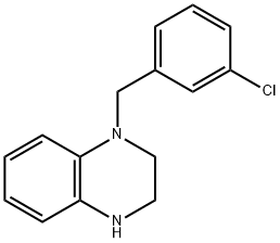 1-(3-CHLORO-BENZYL)-1,2,3,4-TETRAHYDRO-QUINOXALINE DIHYDROCHLORIDE Struktur