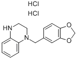 1-BENZO[1,3]DIOXOL-5-YLMETHYL-1,2,3,4-TETRAHYDRO-QUINOXALINE DIHYDROCHLORIDE Struktur