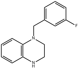 1-(3-FLUORO-BENZYL)-1,2,3,4-TETRAHYDRO-QUINOXALINE DIHYDROCHLORIDE Struktur