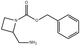 2-AMINOMETHYL-AZETIDINE-1-CARBOXYLIC ACID BENZYL ESTER HYDROCHLORIDE Struktur