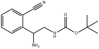 [2-AMINO-2-(2-CYANO-PHENYL)-ETHYL]-CARBAMIC ACID TERT-BUTYL ESTER HYDROCHLORIDE Struktur