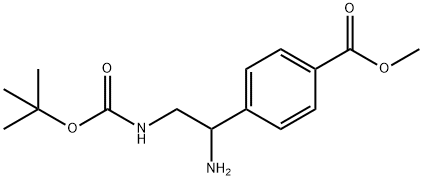 4-(1-AMINO-2-TERT-BUTOXYCARBONYLAMINO-ETHYL)-BENZOIC ACID METHYL ESTER HYDROCHLORIDE Struktur