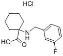 1-(3-FLUORO-BENZYLAMINO)-CYCLOHEXANECARBOXYLIC ACID HYDROCHLORIDE Struktur