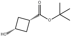 cis-tert-butyl 3-hydroxycyclobutanecarboxylate Struktur