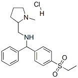 N-[[4-(ethylsulphonyl)phenyl]benzyl]-1-methylpyrrolidine-2-methylamine monohydrochloride Struktur