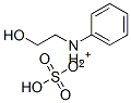 N-(2-hydroxyethyl)anilinium hydrogen sulphate Struktur