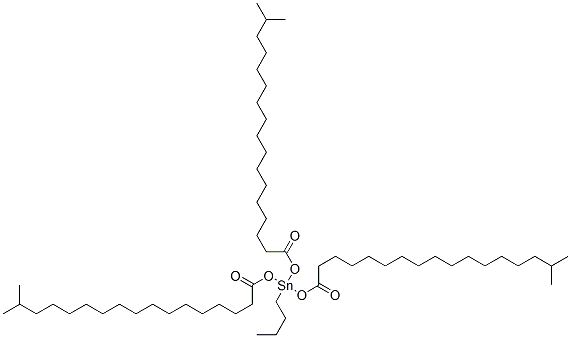 butyltris[(1-oxoisooctadecyl)oxy]stannane Struktur