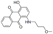 1-hydroxy-4-[(3-methoxypropyl)amino]anthraquinone Struktur