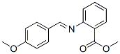 methyl 2-[[(4-methoxyphenyl)methylene]amino]benzoate Struktur