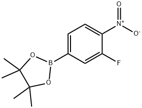 3-FLUORO-4-NITROPHENYLBORONIC ACID, PINACOL ESTER, 939968-60-2, 結(jié)構(gòu)式