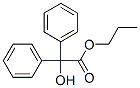 propyl diphenylglycolate Struktur