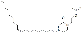 2-[N-[2-[(Z)-octadec-9-enylamino]ethyl]acetamido]ethyl acetate Struktur