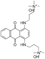 3,3'-[(9,10-dihydro-9,10-dioxo-1,4-anthrylene)diimino]bis[trimethylpropylammonium] dihydroxide  Struktur