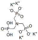 tetrapotassium dihydrogen [nitrilotris(methylene)]trisphosphonate Struktur