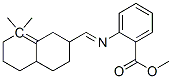 methyl 2-[[(octahydro-8,8-dimethyl-2-naphthyl)methylene]amino]benzoate  Struktur