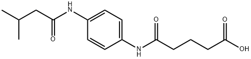 5-{4-[(3-METHYLBUTANOYL)AMINO]ANILINO}-5-OXOPENTANOIC ACID Struktur