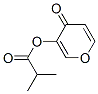 4-oxo-4H-pyran-3-yl isobutyrate  Struktur