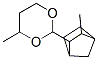 4-methyl-2-(3-methylbicyclo[2.2.1]hept-2-yl)-1,3-dioxane Struktur