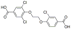 4-[2-(4-carboxy-2-chlorophenoxy)ethoxy]-3,5-dichlorobenzoic acid Struktur