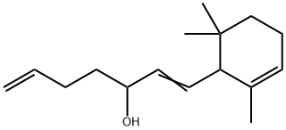 1-(2,6,6-trimethyl-2-cyclohexen-1-yl)hepta-1,6-dien-3-ol Struktur