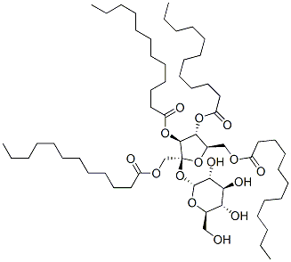 sucrose tetralaurate Struktur