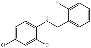 2,4-Dichloro-N-(2-fluorobenzyl)aniline, 97% Struktur