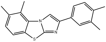 5,6-DIMETHYL-2-(3,4-DIMETHYLPHENYL)IMIDAZO[2,1-B]BENZOTHIAZOLE Struktur