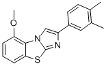 2-(3,4-DIMETHYLPHENYL)-5-METHOXYIMIDAZO[2,1-B]BENZOTHIAZOLE Struktur