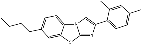 7-(1,1-DIMETHYLETHYL)-2-(2,4-DIMETHYLPHENYL)IMIDAZO[2,1-B]BENZOTHIAZOLE Struktur