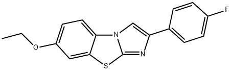 7-ETHOXY-2-(4-FLUOROPHENYL)IMIDAZO[2,1-B]BENZOTHIAZOLE Struktur